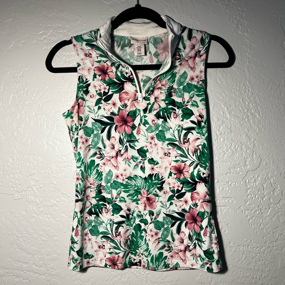 Tommy Bahama Floral Golf Polo Size XS